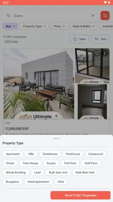 Propertyfinder android App screenshot 2